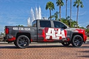 Vehicle wrap for A&A Painting