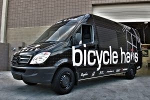 Vehicle wrap for Bicycle Haus