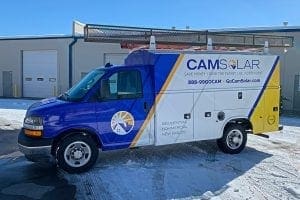 Vehicle wrap for CAM Solar