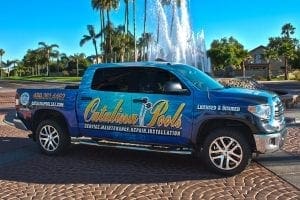 Vehicle wrap for Catalina Pools