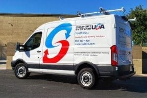 Vehicle wrap for Comfort Systems USA