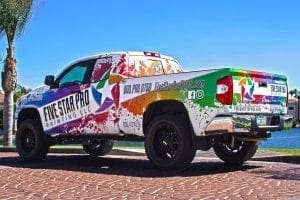 Vehicle wrap for Five Star Painting