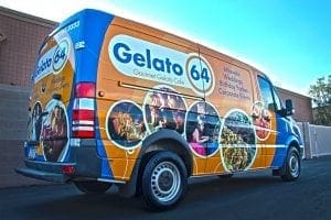 Vehicle wrap for Gelato 64