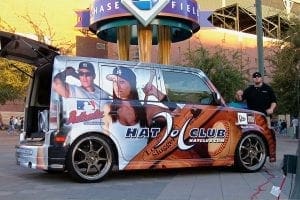 Vehicle wrap for Hat Club