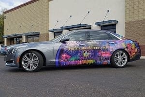 Vehicle wrap for FunVacationHome