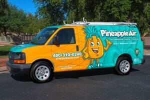Vehicle wrap for Pineapple Air