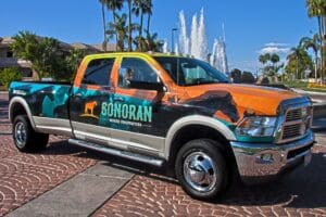 Vehicle wrap for Sonoran Horse Properties