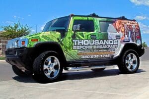 Vehicle wrap for Thousands B4 Breakfast