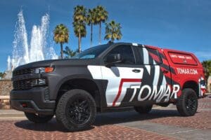 Vehicle wrap for Tomar