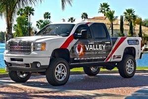 Vehicle wrap for Valley Services