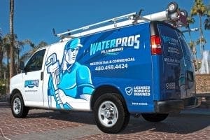 Vehicle wrap for Water Pros Plumbing